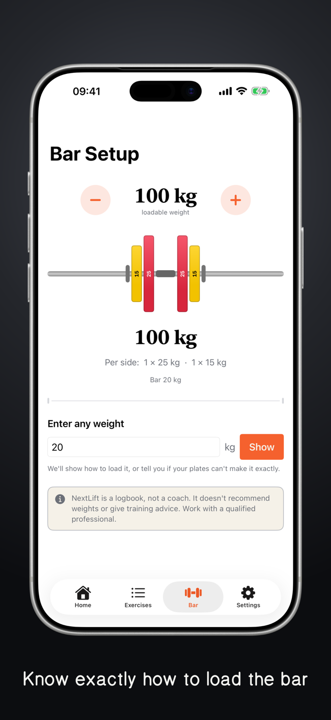 NextLift — progress chart