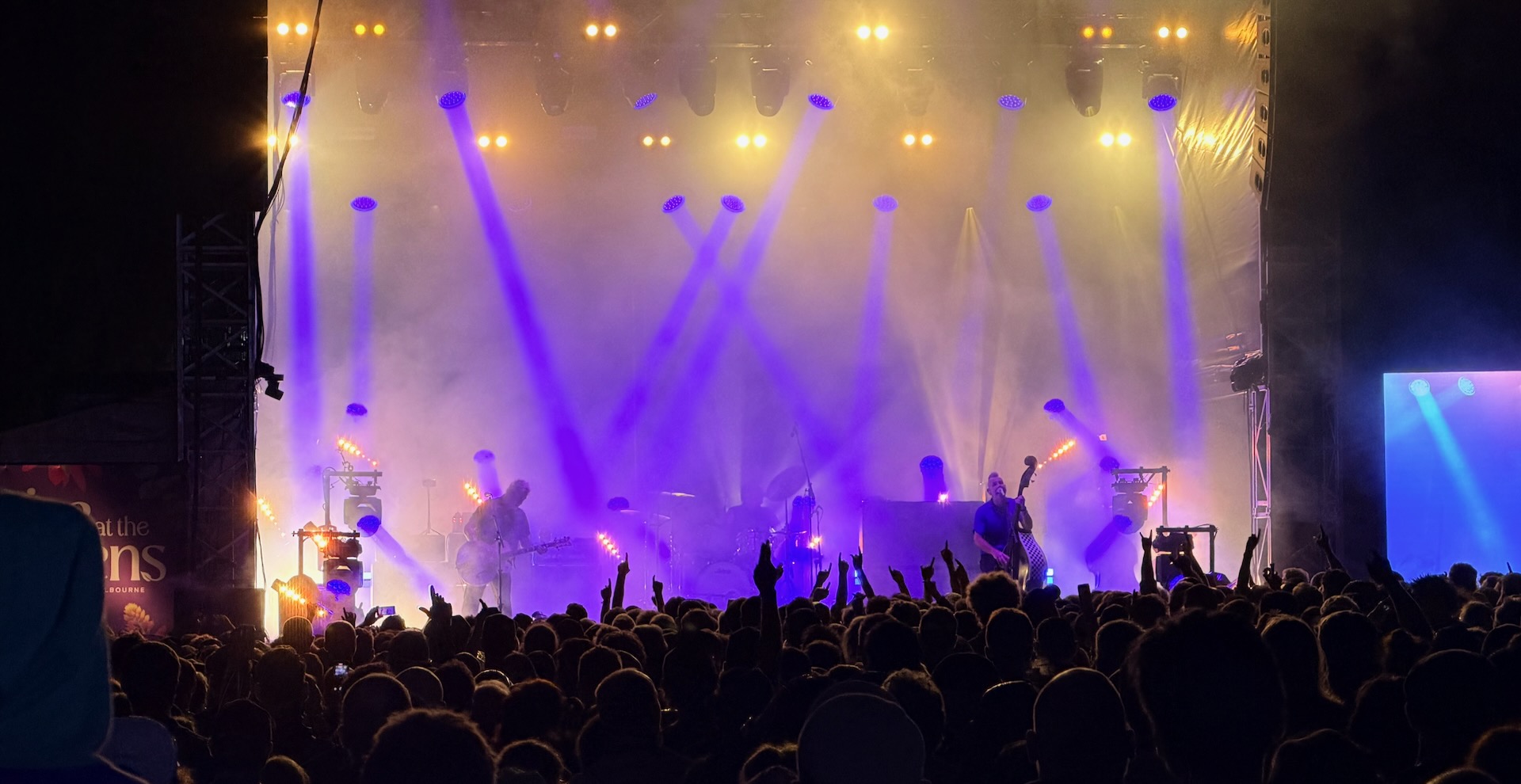 The Living End sending the audience at Melbourne's Botanic Gardens into a frenzy, November 2025